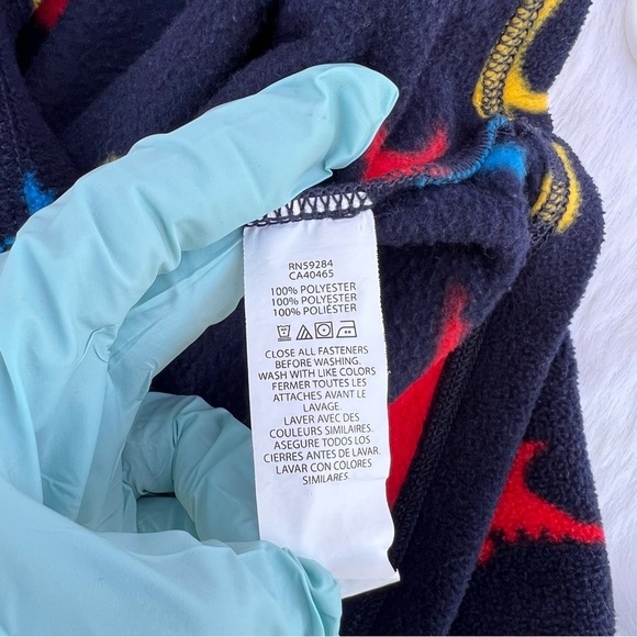 Toddler Boys Dino Glacier Fleece Half Zip Pullover - Tidal 2T - Picture 15 of 15